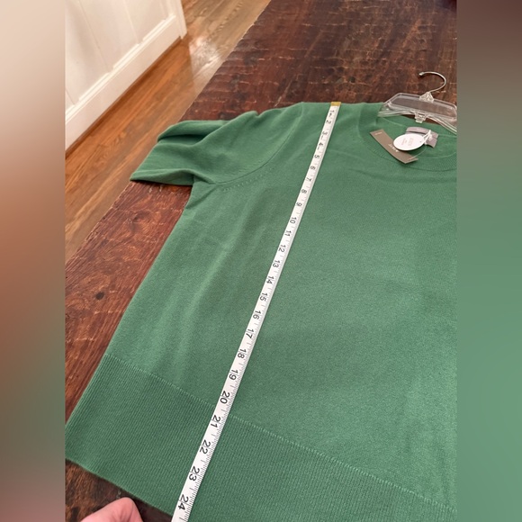 ✨NWT✨ J. Crew Cashmere classic-fit crewneck sweater XL Grass - Picture 11 of 12